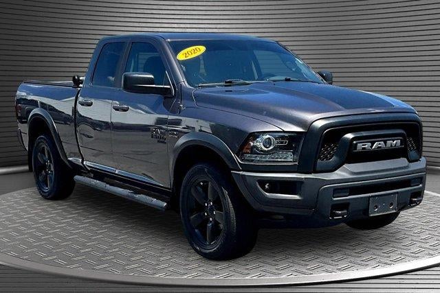 2020 RAM 1500 Classic Warlock Quad Cab 4x4 6'4" Box in Gray — front three-quarter view