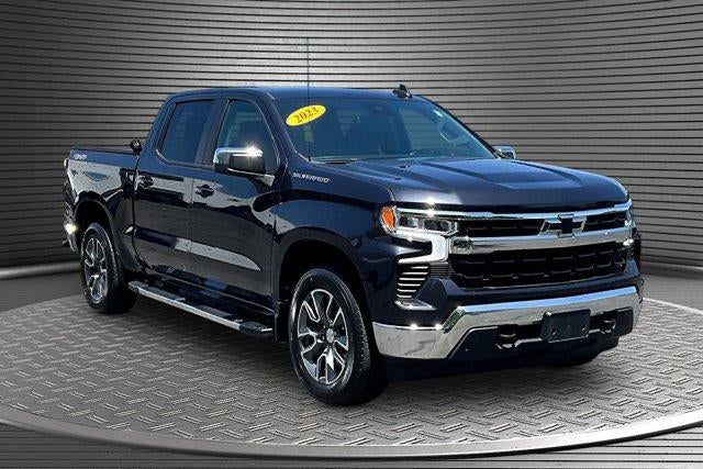 2023 Chevrolet Silverado 1500 LT in Dark Ash Metallic — front three-quarter view