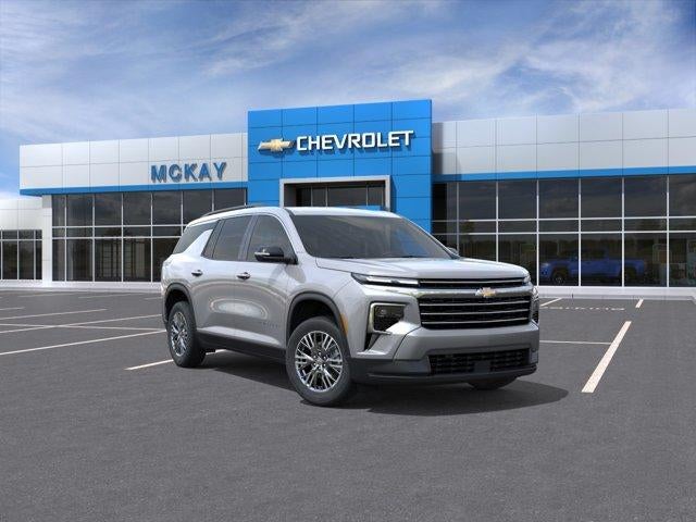 2026 Chevrolet Traverse LT in Sterling Gray Metallic — front three-quarter view