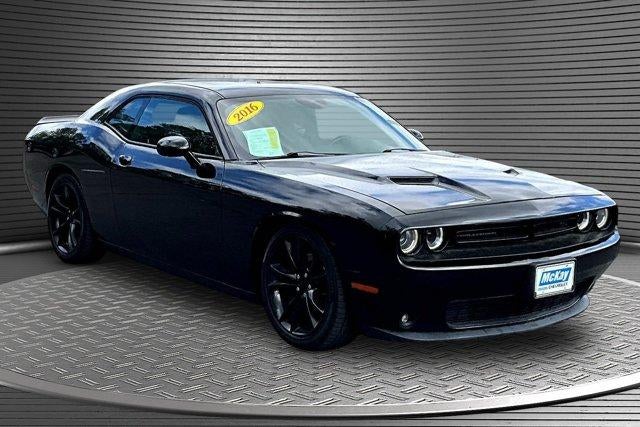 2016 Dodge Challenger R/T in Black — front three-quarter view