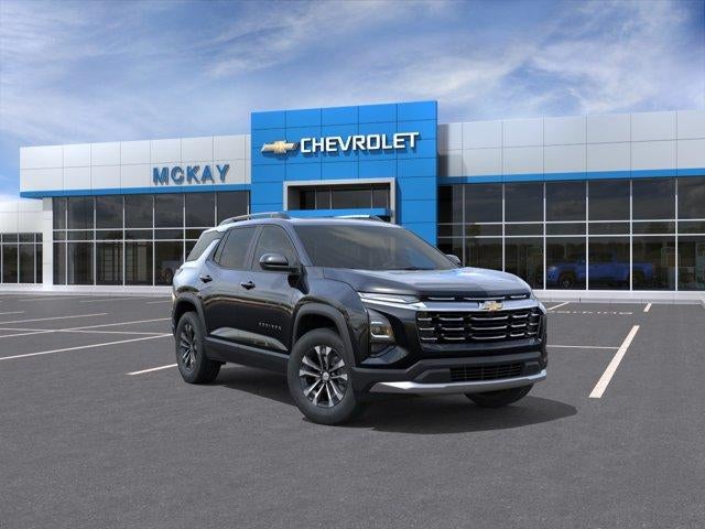 2027 Chevrolet Equinox LT in Mosaic Black Metallic — front three-quarter view