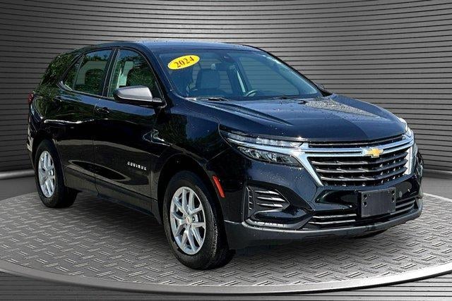2024 Chevrolet Equinox LS in Mosaic Black Metallic — front three-quarter view