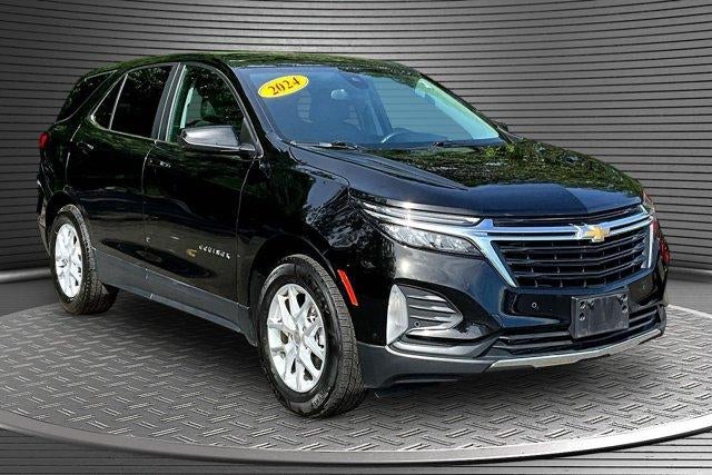 2024 Chevrolet Equinox LT in Mosaic Black Metallic — front three-quarter view