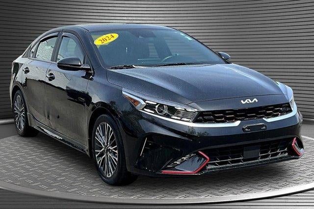 2024 Kia Forte GT-Line in Black — front three-quarter view