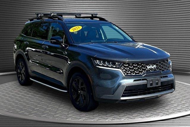 2023 Kia Sorento X-Line S in Gray — front three-quarter view
