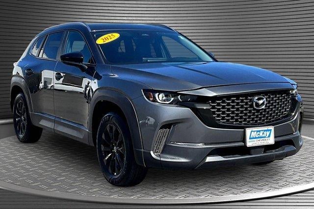 2025 Mazda Mazda CX-50 2.5 S Premium Package in Gray — front three-quarter view