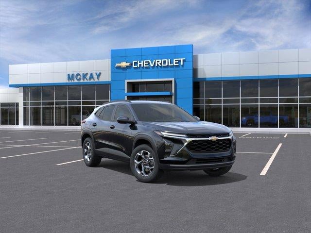 2026 Chevrolet Trax LT in Mosaic Black Metallic — front three-quarter view